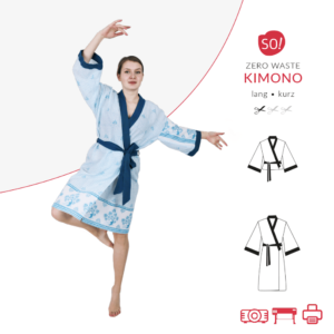 ZERO WASTE Kimono Schnittmuster // Kimono und Kimono Jacke