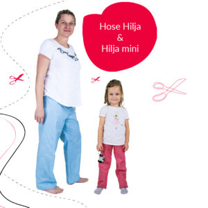 Kombination: Hose Hilja & Hose Hilja mini / Papierschnitt