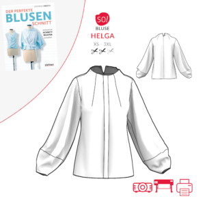 Bluse Helga (XS – 3XL) – Papierschnittmuster