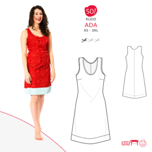 Kleid ADA (XS-3XL) – Papierschnittmuster