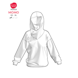 Hoodie Pattern MOMO (XS – 3XL) Beamer pattern with ebook instructions