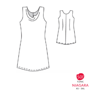 Dress pattern NIAGARA (XS – 3XL) Paper pattern with instructions