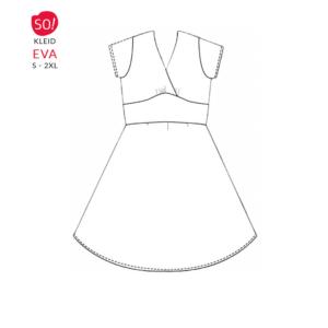 Kleider Schnittmuster EVA (S – 2XL) Papierschnitt mit Nähanleitung