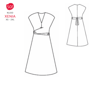 Kleid XENIA (XS –2XL) – PDF-Schnittmuster