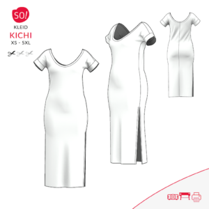 Kleid Kichi (XS – 5XL) PDF-Schnittmuster mit Anleitung (eBook/PDF) zum selber ausdrucken oder drucken lassen