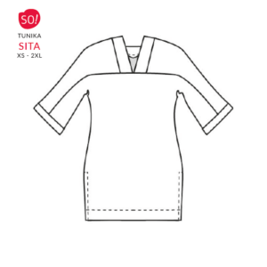 Tunika SITA (XS – 2XL) Papierschnittmuster mit illustrierter NÃ¤hanleitung